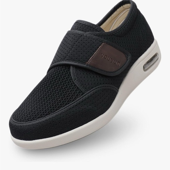 Youyun Diabetic Shoes Adj Closure Breathable Lightweight Non Slip Air Cushion - Picture 1 of 8